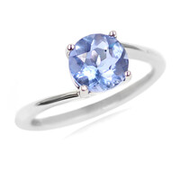 Anillo en plata con Fluorita de color cambiante