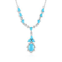 Collar en plata con Turquesa bella durmiente (Faszination Türkis)