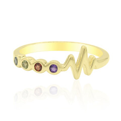 Anillo en plata con Topacio azul suizo