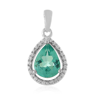 Colgante en plata con Apatita azul