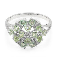 Anillo en plata con Turmalina Paraíba