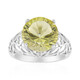 Anillo en plata con Citrino de color limón