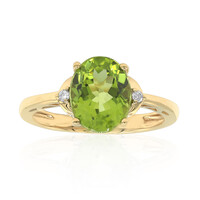 Anillo en oro con Peridoto de Dashihe