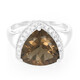 Anillo en plata con Cuarzo ahumado