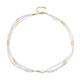 Collar en plata con Perla blanca Freshwater (Riya)