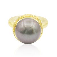 Anillo en plata con Perla cultivada de Tahití (TPC)
