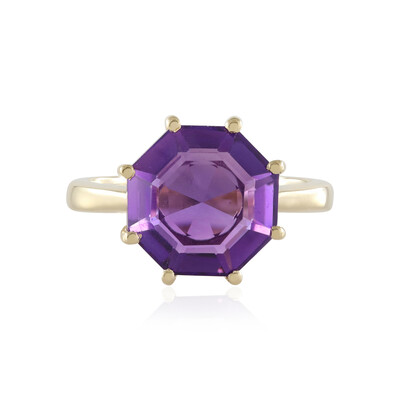 Anillo en plata con Amatista de Zambia