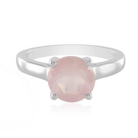 Anillo en plata con Cuarzo rosa