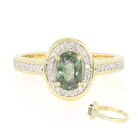 Anillo en oro con Zafiro no calentado (AMAYANI)