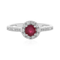 Anillo en plata con Rubí de Madagascar