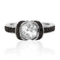 Anillo en plata con Cuarzo blanco