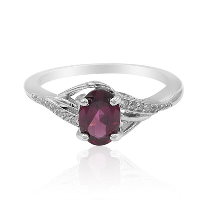 Anillo en plata con Rodolita