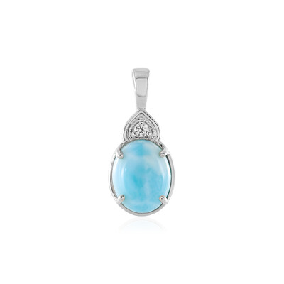 Colgante en plata con Larimar