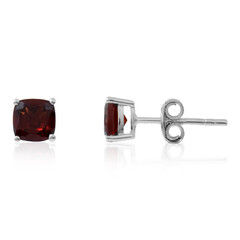 Pendientes en plata con Granate de Mozambique