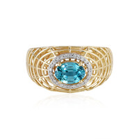 Anillo en oro con Zircón de Ratanak Kirí (Ornaments by de Melo)