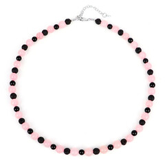 Collar en plata con Cuarzo rosa