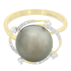 Anillo en oro con Perla cultivada de Tahití