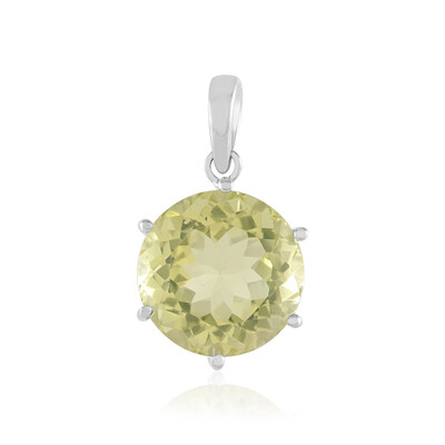 Colgante en plata con Quarzo limón
