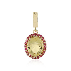 Colgante en oro con Berilo amarillo