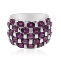 Anillo en plata con Rodolita