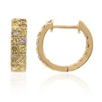 Pendientes en oro con Diamante fancy SI2 (CIRARI)