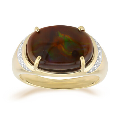 Anillo en oro con Ágata de fuego
