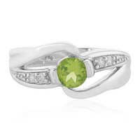 Anillo en plata con Peridoto