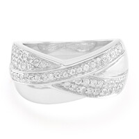Anillo en plata con Zafiro blanco