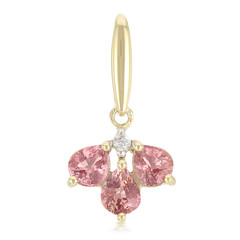 Colgante en plata con Zafiro Padparadscha