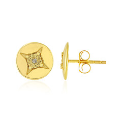 Pendientes en plata con Diamante PK (J)
