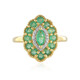 Anillo en plata con Esmeralda de Zambia