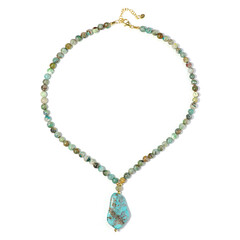 Collar en plata con Turquesa de Morenci (Riya)