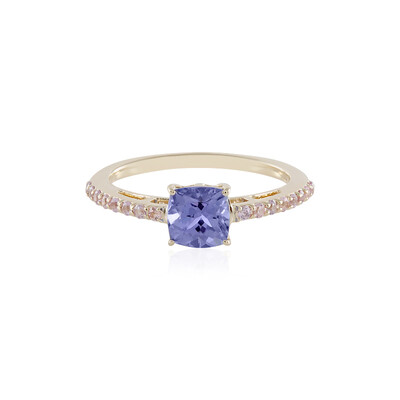 Anillo en oro con Tanzanita