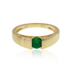 Anillo en oro con Esmeralda de Colombia