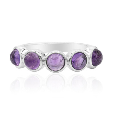 Anillo en plata con Amatista