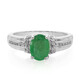 Anillo en plata con Esmeralda de Bahía