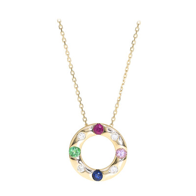 Collar en oro con Rubí de Mozambique AAA (CIRARI)
