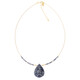 Collar en plata con Iolita
