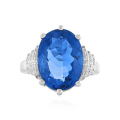 Anillo en plata con Fluorita de color cambiante