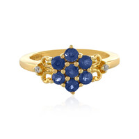 Anillo en plata con Zafiro azul
