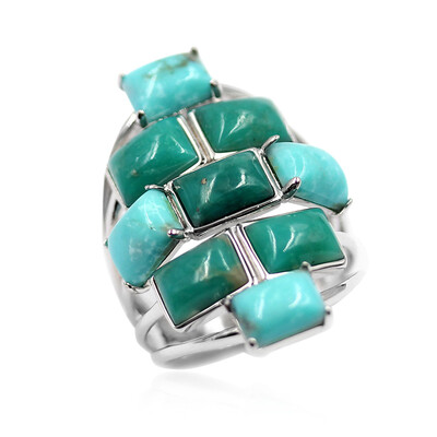 Anillo en plata con Turquesa Campo frío (Anne Bever)