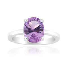 Anillo en plata con Amatista de Bolivia