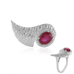 Anillo en plata con Rubí de Bemainty
