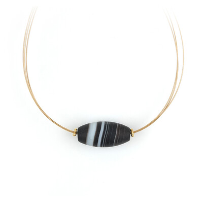 Collar en plata con Ágata