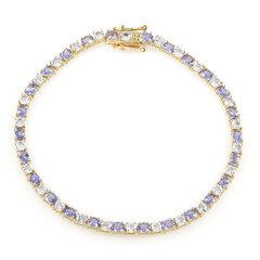 Brazalete en plata con Tanzanita