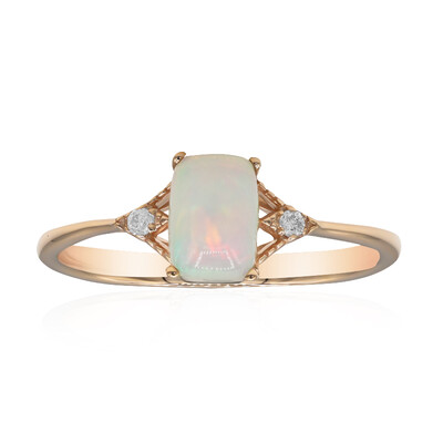Anillo en oro con Ópalo Welo AAA