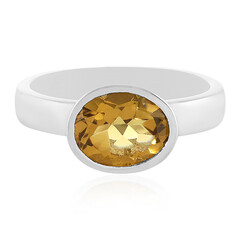 Anillo en plata con Cuarzo champán