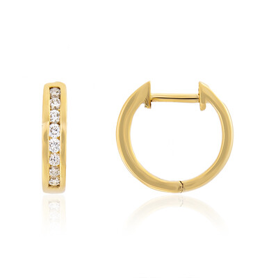 Pendientes en oro con Diamante limpio a lupa F (LUCENT DIAMONDS)