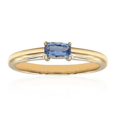 Anillo en oro con Aguamarina de Santa María AAA