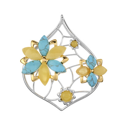 Colgante en plata con Turquesa (dagen)
